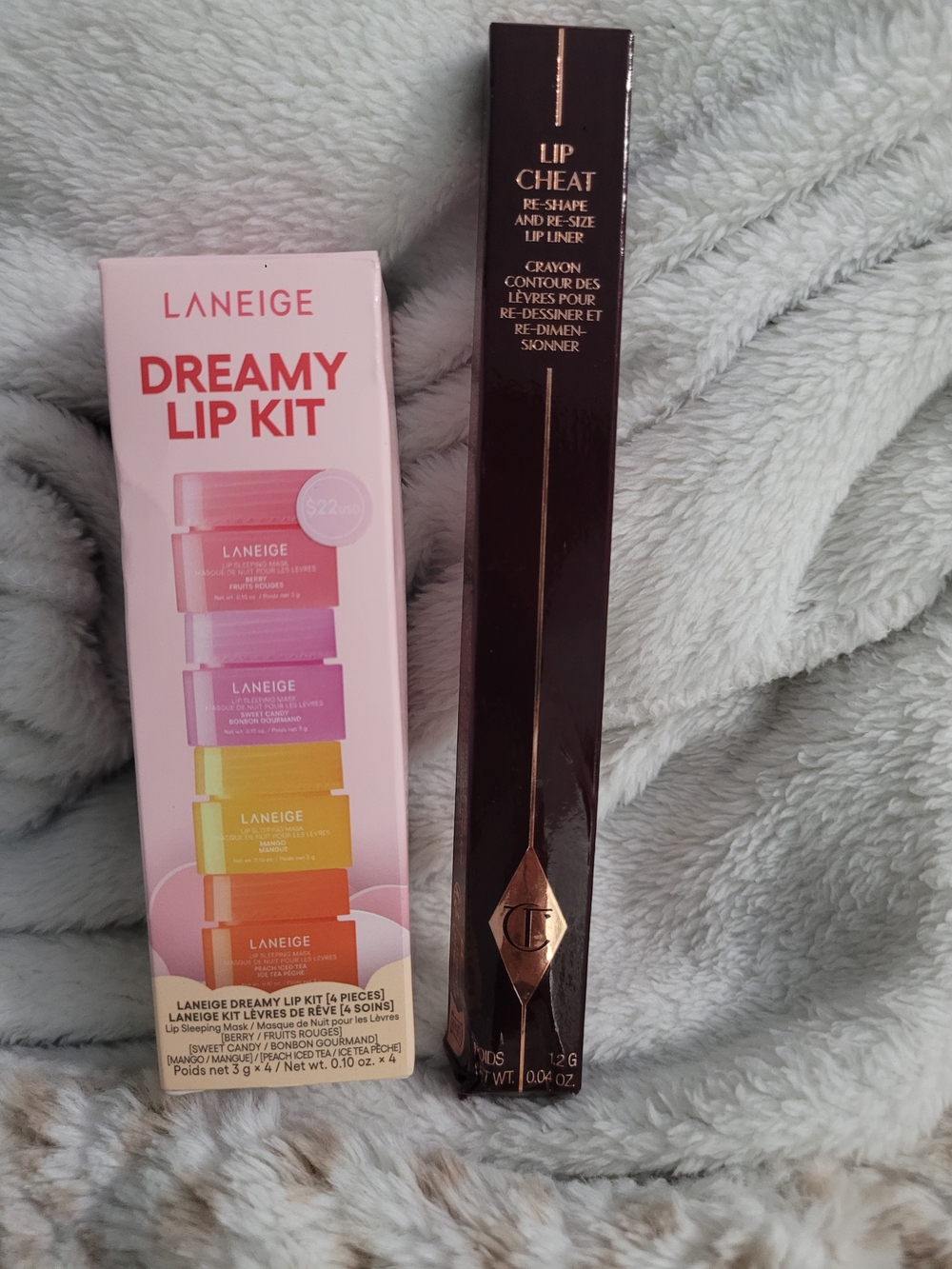 Laneige Dreamy Lip Kit 4pc Sleeping Mask Set & Charlotte Tilbury Lip Cheat Liner